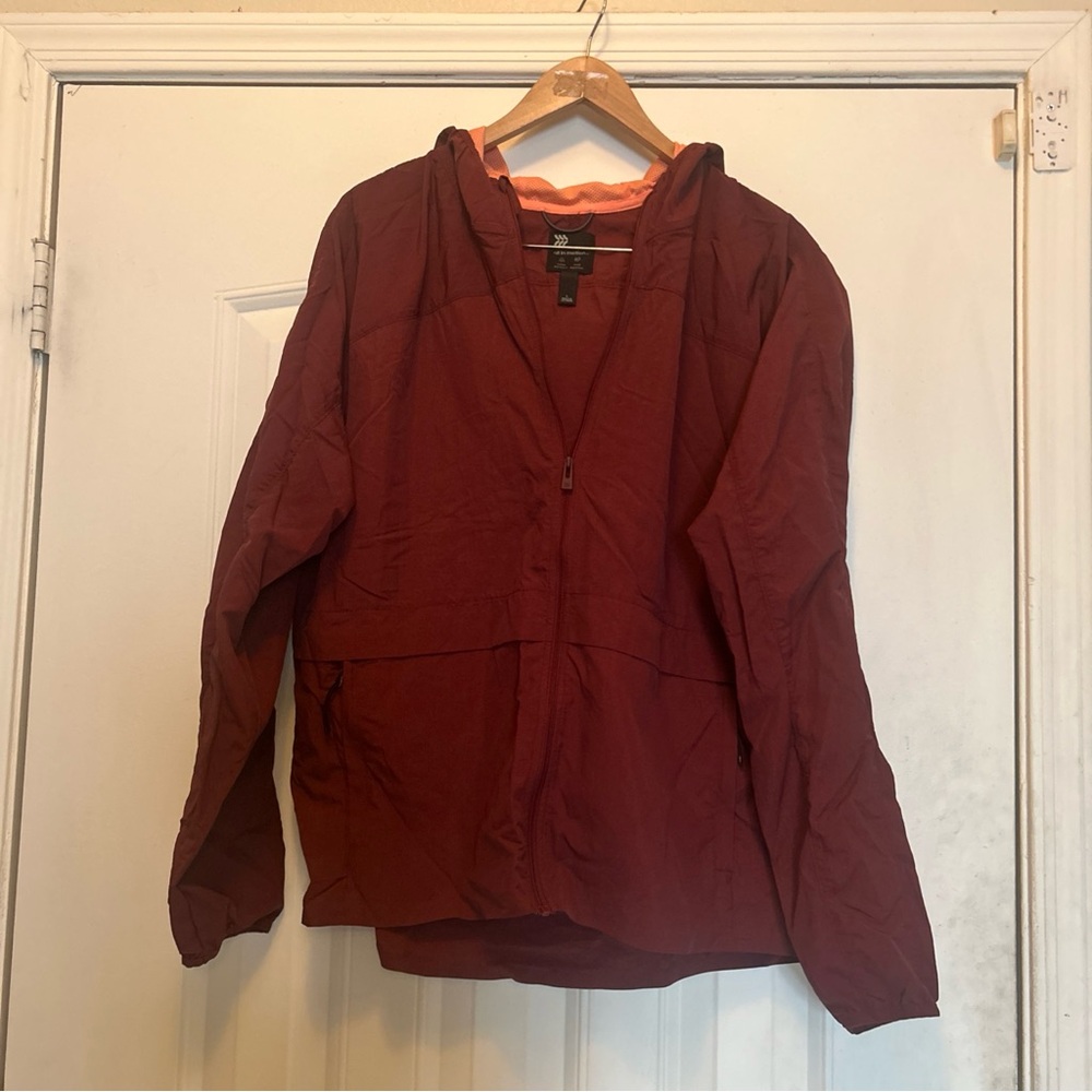 All in Motion Burgundy Windbreaker